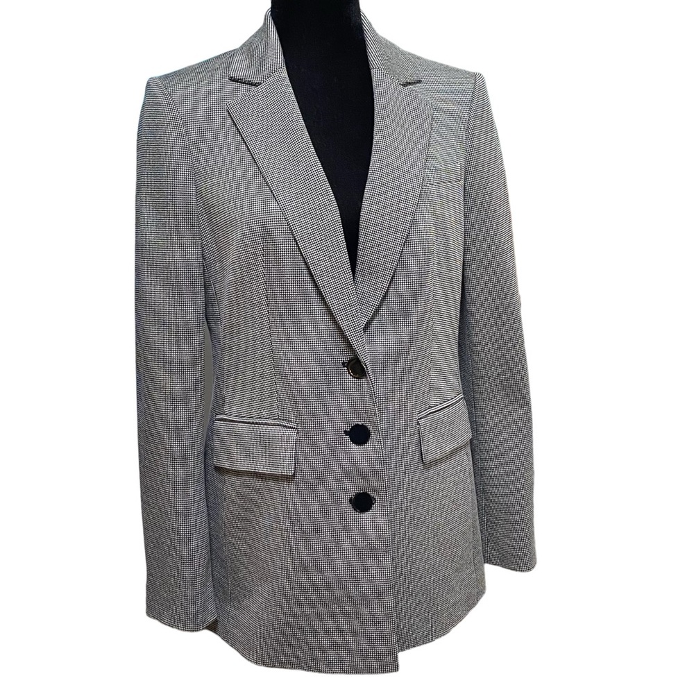 Karl Lagerfeld Paris Houndstooth Blazer Jacket Size 6